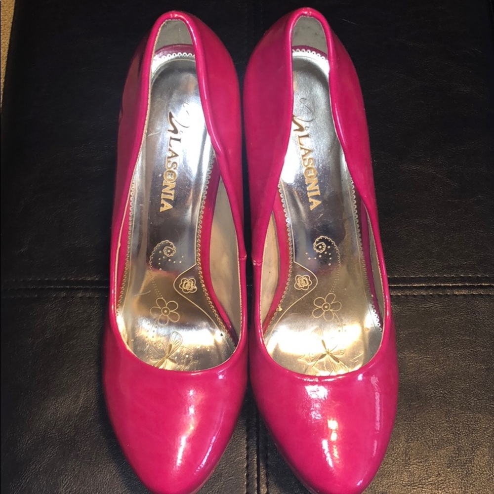 Hot pink heels